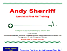 Tablet Screenshot of andysherriff.co.uk
